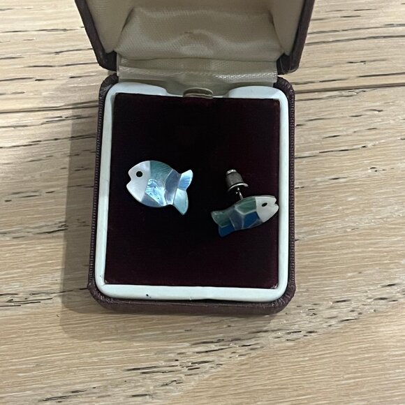 Multicolored Fish earrings - Picture 2 of 2